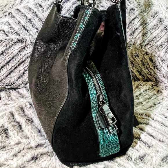 EUC - COACH DALTON 31 WITH COLORBLOCK & SNAKESKIN DETAIL (89076) - Picture 4 of 14